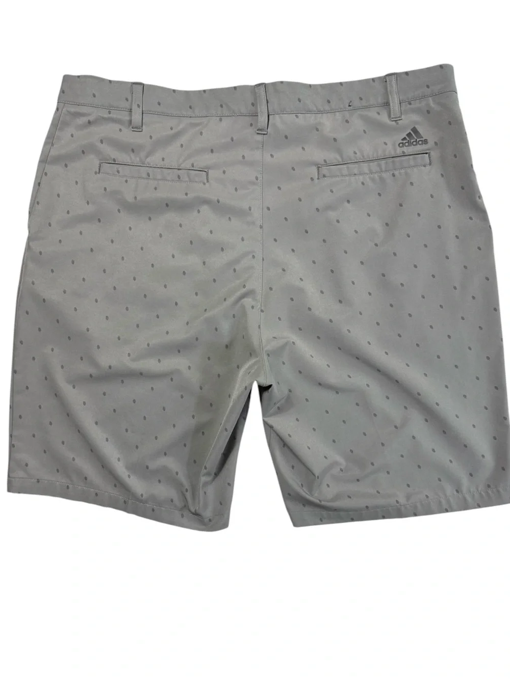 adidas Golf Men’s Gray Pinecone Print Performance Shorts – Size 36 x 9”